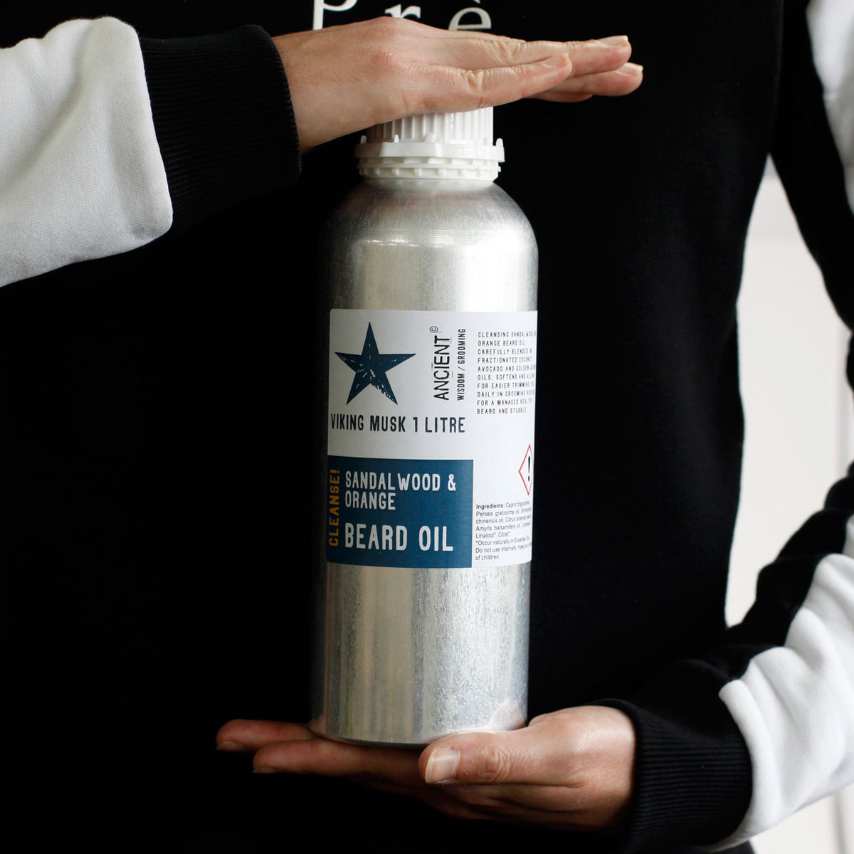 Aceite de Barba de 1 Litro - Almizcle Vikingo - ¡Limpia!