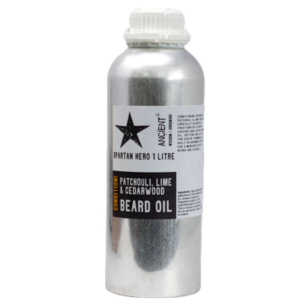 Aceite para Barba de 1 Litro - Hérpe Espartano - ¡Suaviza!