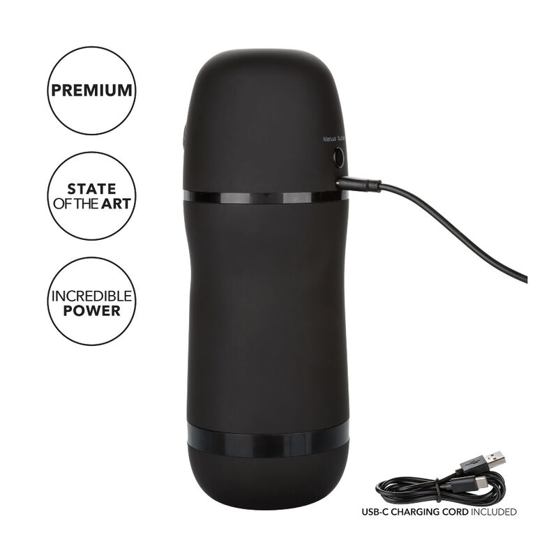 CALEXOTICS - OPTIMUM POWER MASTURBADOR CON VIBRACIÓN Y SUCCIONADOR