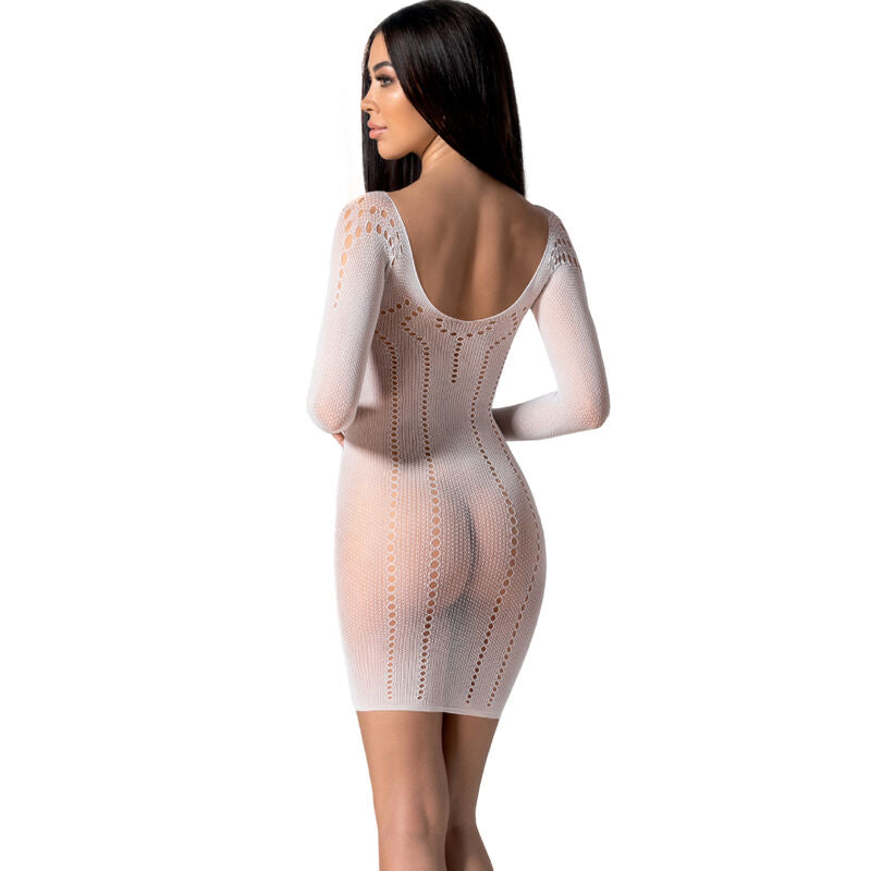 PASSION - BS101 BODYSTOCKING BLANCO TALLA ÚNICA
