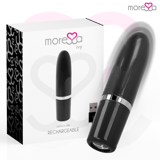 MORESSA - IVY MASAJEADOR SIMULADOR LABIAL DE VIAJE NEGRO