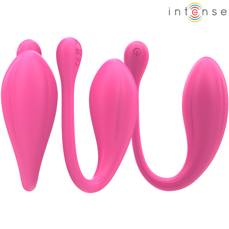 INTENSE - JANICE HUEVO VIBRADOR U DOBLE ESTIMULACIÓN 10 VIBRACIONES ROSA CONTROL REMOTO