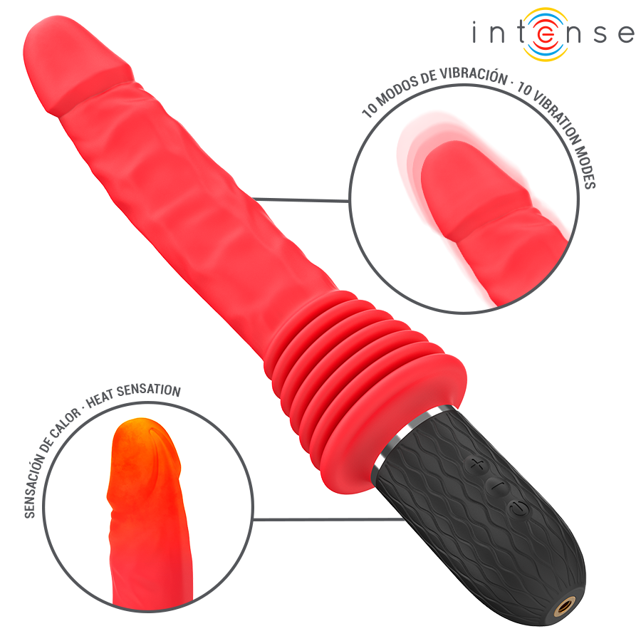 INTENSE - CYNTHIA VIBRADOR THRUSTING CONTROL REMOTO CON CALOR