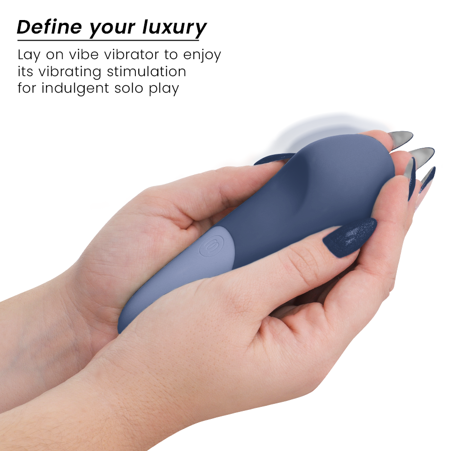 WOMANIZER - VIBE VIBRADOR LAY-ON SILENCIOSO AZUL OSCURO