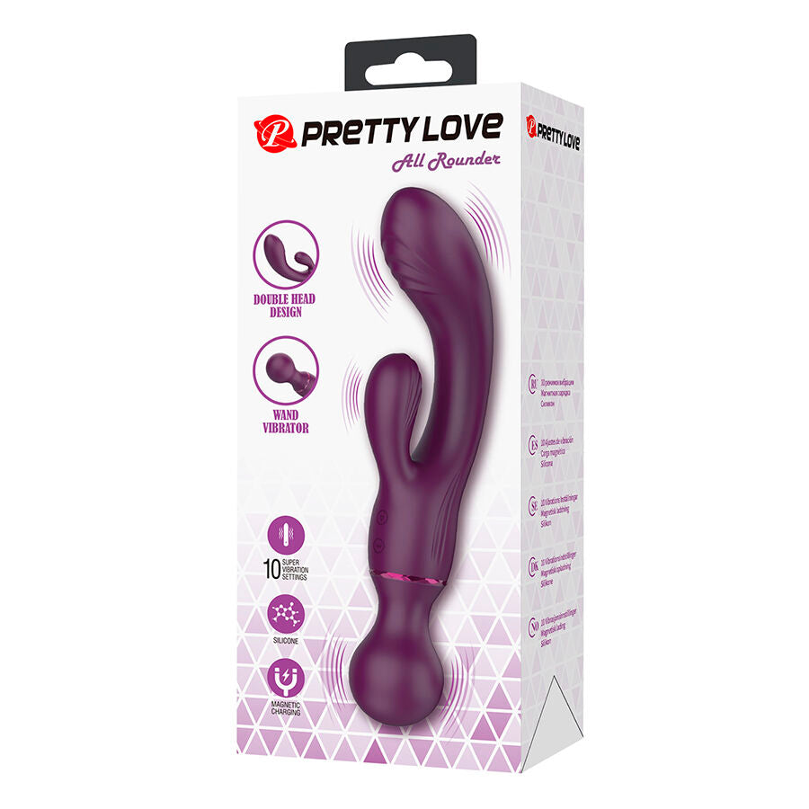 PRETTY LOVE - ALL ROUNDER VIBRADOR PUNTO G MORADO