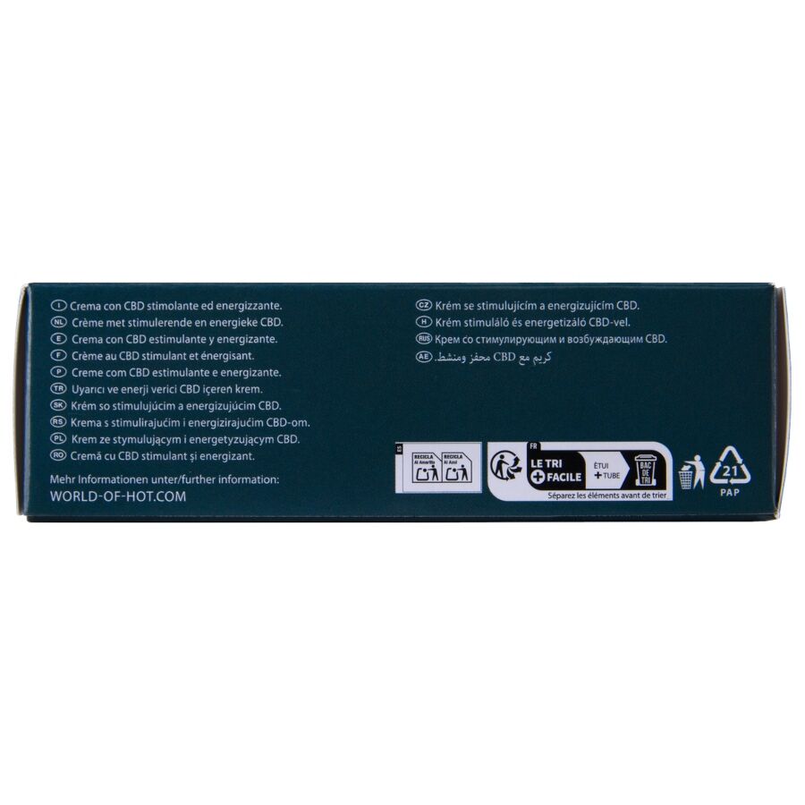 HOT - CREMA DE MASTURBACIÓN CON CBD - UNISEX 100 ML