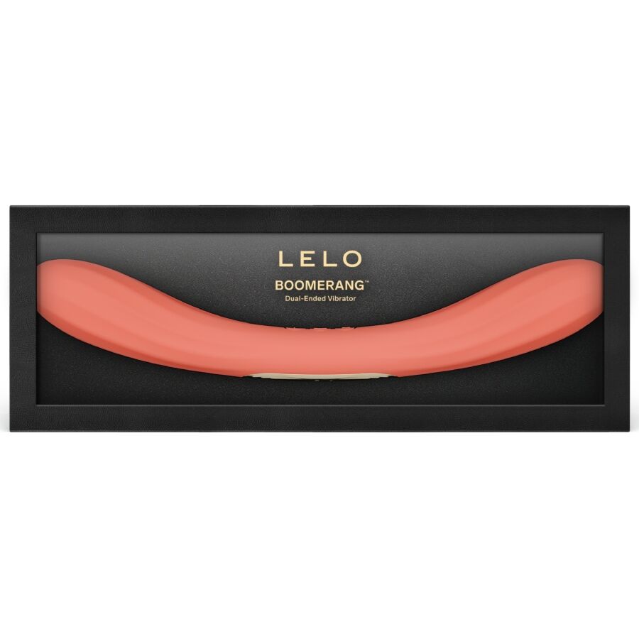 LELO - BOOMERANG VIBRADOR DE DOBLE EXTREMO ROJO CORAL