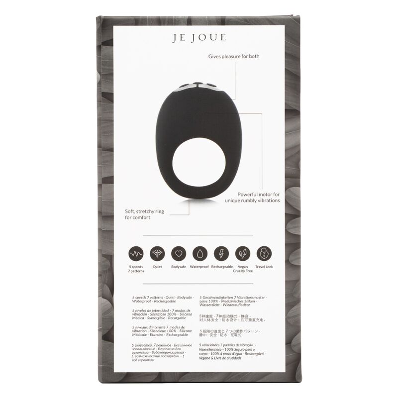JE JOUE - MIO VIBRADOR RECARGABLE NEGRO CONTROL REMOTO