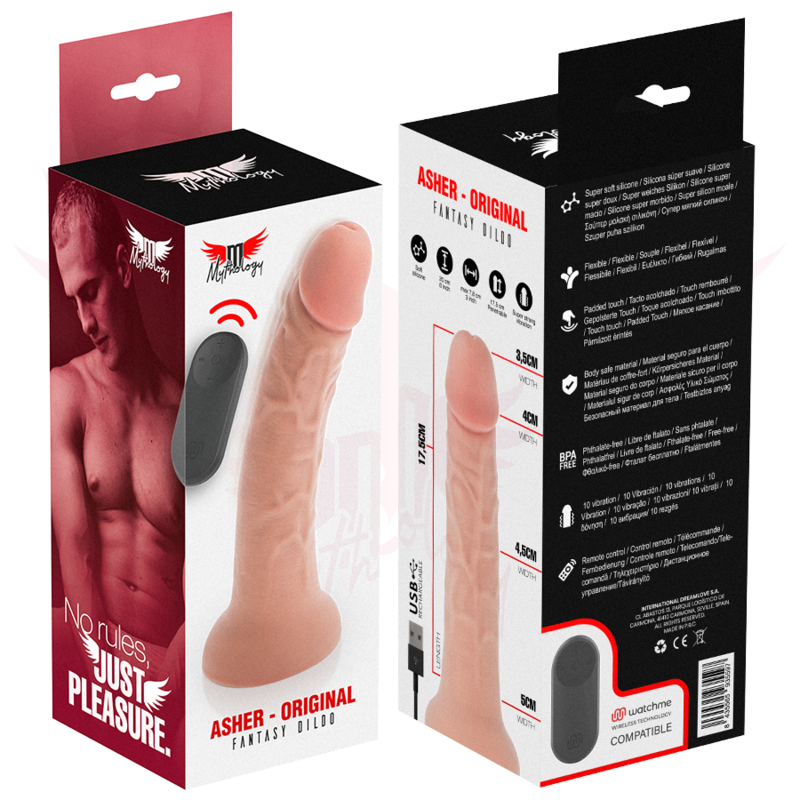 MYTHOLOGY - ASHER ORIGINAL DILDO M - VIBRADOR COMPATIBLE CON WATCHME WIRELESS TECHNOLOGY