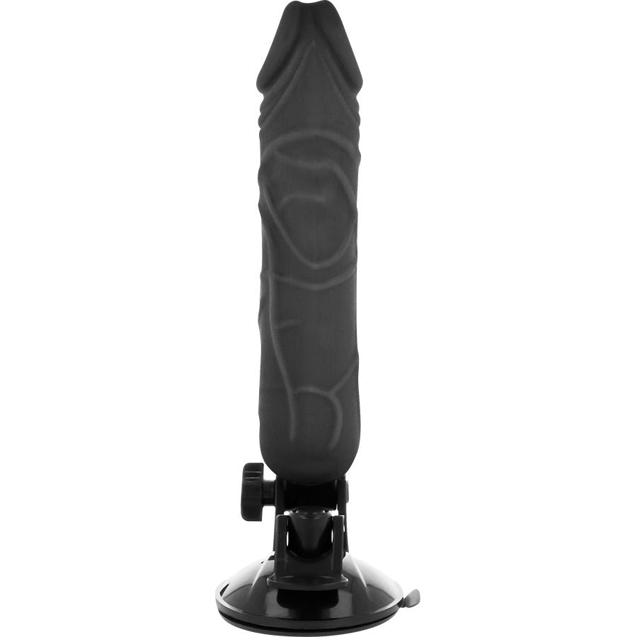 BASECOCK - VIBRADOR REALÍSTICO CONTROL REMOTO NEGRO 20 CM -O- 4 CM