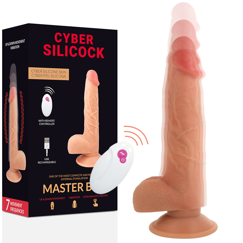 CYBER SILICOCK - REALÍSTICO CONTROL REMOTO MASTER BEN 23.88 CM -O- 4.3 CM